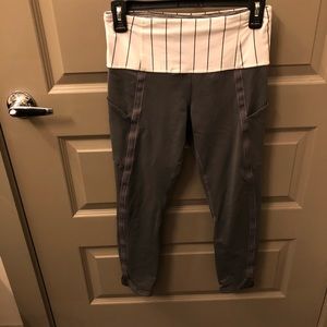 High waisted dark gray Lululemon leggings